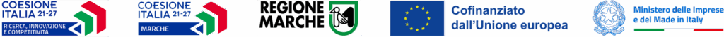 Loghi Istituzionali Partner Helea: Coesione Italia, Regione Marche, Unione Europea, Ministero del Lavoro