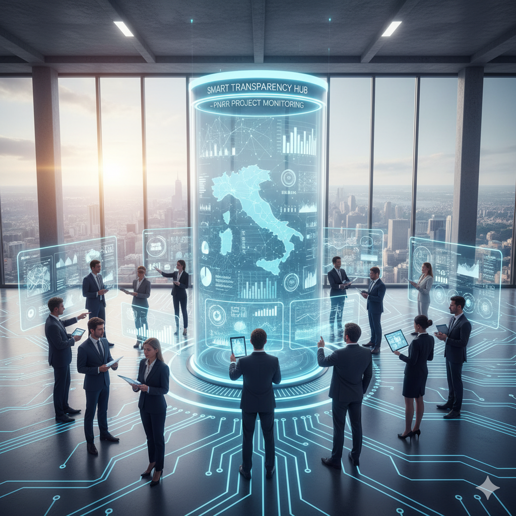 AI Dashboard per il monitoraggio della Trasparenza e la gestione di progetti PNRR con AI Tools Lab Helea.